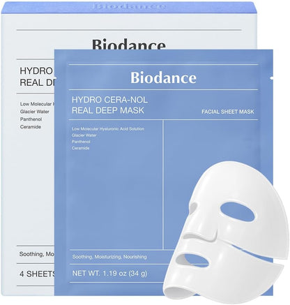 BIODANCE Hydro Cera-nol Real Deep Mask, Hydrogel Mask, Soothing, Moisturising, Nutritious, Korean Skin Care