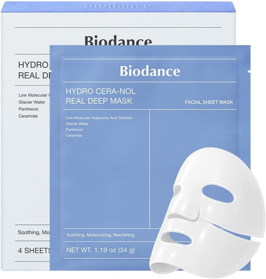 BIODANCE Hydro Cera-nol Real Deep Mask, Hydrogel Mask, Soothing, Moisturising, Nutritious, Korean Skin Care