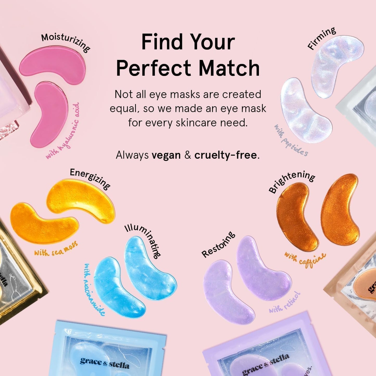 Caffeine Under Eye Gel Patches - Revitalizing Under Eye Patches for Dark Circles - Eye Patches for Puffy Eyes - Eye Patch with Niacinamide & Hyaluronic Acid - Vegan Eye Masks Skincare, 24 Pairs