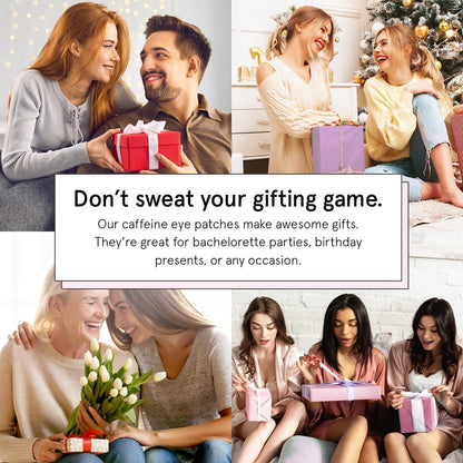 Caffeine Under Eye Gel Patches - Revitalizing Under Eye Patches for Dark Circles - Eye Patches for Puffy Eyes - Eye Patch with Niacinamide & Hyaluronic Acid - Vegan Eye Masks Skincare, 24 Pairs