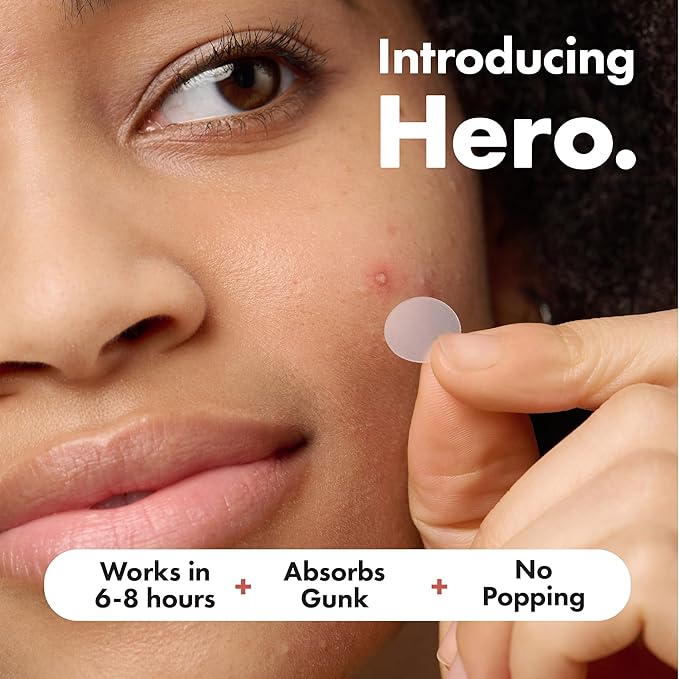 Mighty Patch Original Spot Patches by Hero Cosmetics, Day & Night Time Acne Treatment, Clear Spot Remover Hydrocolloid Patches, Anti Acne Dots, Spot Treatment Pimple Stickers - 36 Patches